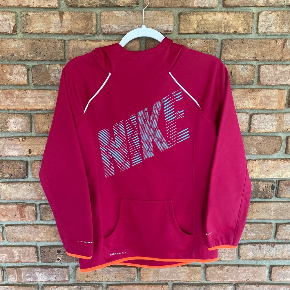 Nike Girls Therma-Fit Pink Hoodie
